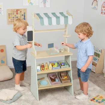 Hra na obchod Hrací supermarket s pokladnou a 34 doplňky