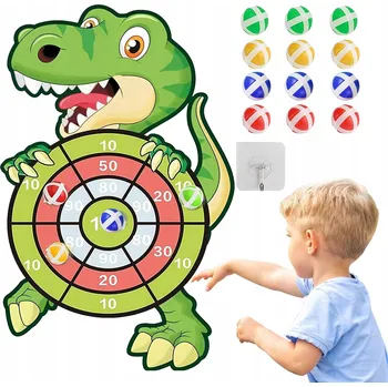 ŠIPKY S TERČEM A MÍČKY NA SUCHÝ ZIP DOVEDNOSTNÍ HRA PRO DĚTI, ŠIPKY S MÍČKY NA ZIP