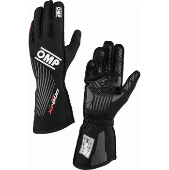 Rukavice Závodní rukavice OMP ONE EVO FX my2026 s FIA (vnější švy), černá