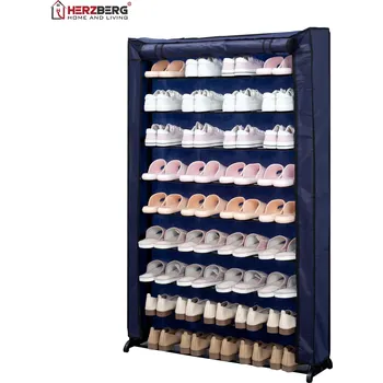 Botník Herzberg Home & Living Herzberg HG-8077: Devítipatrový organizér na boty modrý