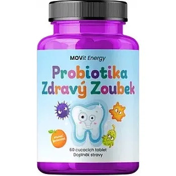 Přírodní produkt MOVit Probiotika Zdravý zoubek pomeranč tbl.60