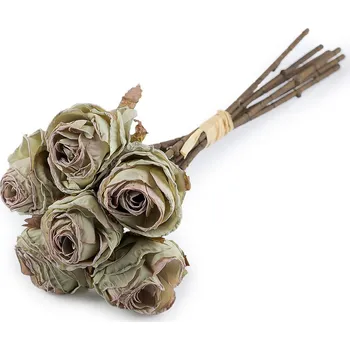 umělá květina Umělá růže vintage svazek