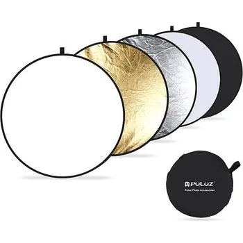 PULUZ skládací odrazná deska 60cm (stříbrná / průsvitná / zlatá / bílá / černá)