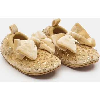 Dívčí tričko Sinsay - Baletní střevíce s flitry a mašlí - zlatá - 427GM-GLD - 427GM-GLD-24