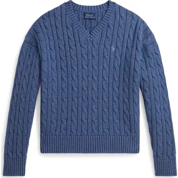 Pánský svetr Dětský bavlněný svetr Polo Ralph Lauren modrá barva, 313A11238002 57X, vel. 155-159