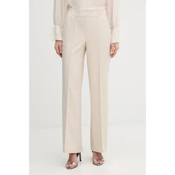 Dámské kalhoty Kalhoty OUI dámské, béžová barva, high waist, 91737 01D, vel. 34