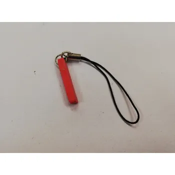 Fimo přívěsek na mobil - písmeno "I" červený