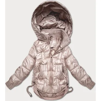 Dámská bunda Perleťově růžová bunda pro přechodné období se stahovacími boky S'West (B8292-51) odstíny růžové XXL (44)