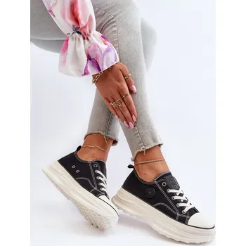 Dámské tenisky Dámské tenisky na masivní podrážce Big Star NN274125 Černé 39