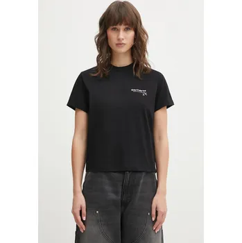 Bavlněné tričko Carhartt WIP W SS Garble T-Shirt, M, černá, 99X