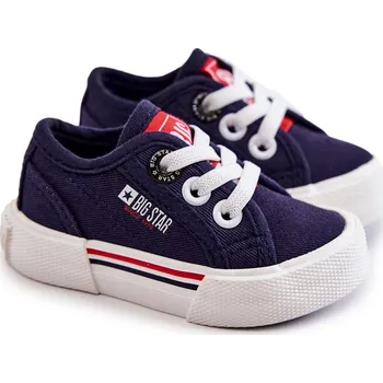 Dámské tenisky Dětské nízké tenisky Big Star JJ374163 Námořnická modrá 18