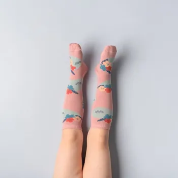 Dámské ponožky Dětské podkolenky Lekníny Velikosti punčoch: 33-35