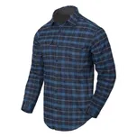 Košile GreyMan Shirt - Polyester Nylon Blend, Helikon, Blue Stonework Plaid, XS