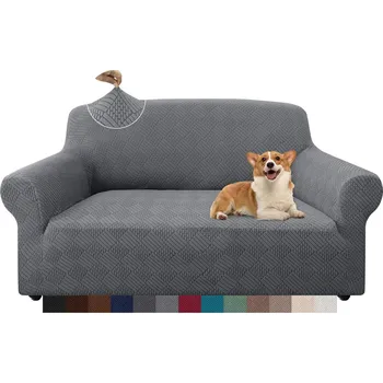 Napínací potah Granbest Stylish Rhombus Potah na pohovku 2místný světle šedý