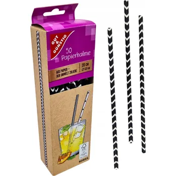 Jednorázové nádobí Papírová Brčka Edeka 50 ks