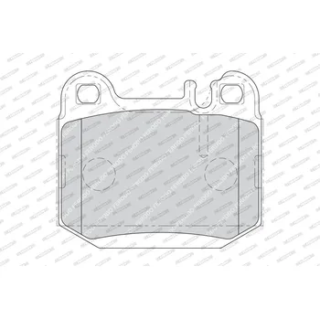 Brzdový systém Sada brzdových destiček, kotoučová brzda FERODO FDB1512