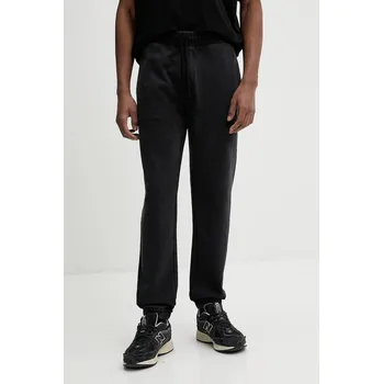 Bavlněné tepláky HUGO černá barva, s aplikací, 50535287 99X, vel. S