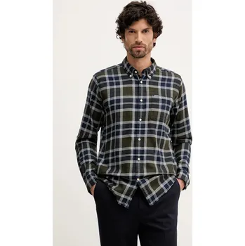 Pánská košile Bavlněná košile Barbour Rasay pánská, tmavomodrá barva, slim, s límečkem button-down, MSH5065 59X, vel. XL