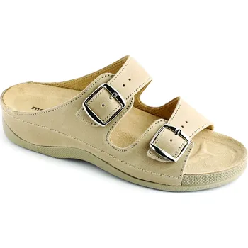 Dámská zdravotní obuv Pantofle EMA zdravotní obuv dámská béžová PE-512/K Medistyle 37