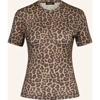 Dámské tričko Anine Bing Dámské Tričko Sylvie, hnědá / tmavě hnědá, 34