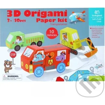 Záložka 3D papierové modely Dopravné prostriedky Level 1 - Tookyland Tookyland