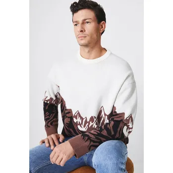 Pánský svetr Svetr Medicine pánský, béžová barva RW24.SWM901 08A, vel. XXL