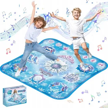 Taneční podložka INTERAKTIVNÍ VELKÁ MUZIKÁLNÍ PODLOŽKA NA HRANÍ, TANEČNÍ PODLOŽKA SE 4 REŽIMY HRY, 102.8x85cm