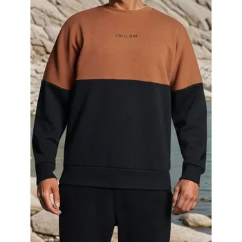 Pánská mikina Sinsay - Mikina s kulatým výstřihem - černá - 915EU-99X - 915EU-99X-XL