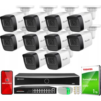 Bezpečnostní kamera IP Monitorovací Set 10 kamer Full HD PoE IPCAM-B2-P HiLook od Hikvision