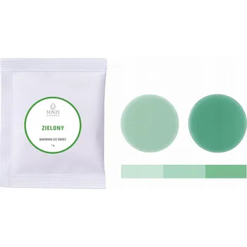 Svíčka Dekorativní sójová svíčka Zelený Senzi Cosmetics