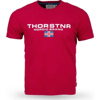 Pánské tričko Thor Steinar Fjellvind Tričko Červené 5XL