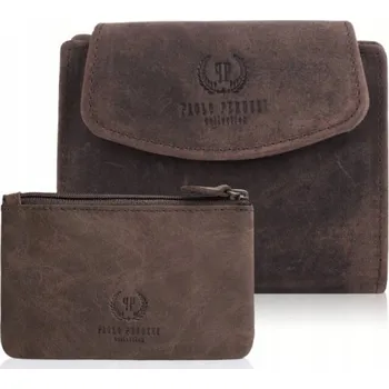 Paolo Peruzzi peněženka z pravé kůže zelená - dámská