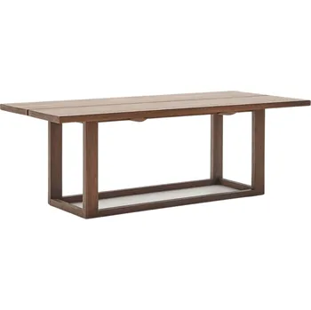 Jídelní stůl Hnědý teakový jídelní stůl Kave Home Sashi 220 x 100 cm
