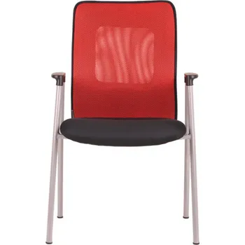 Jednací židle OFFICE PRO konferenční židle Calypso Meeting červená