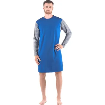 Pánská noční košile Gina 79179P pánská noční košile Modrá Vel. L