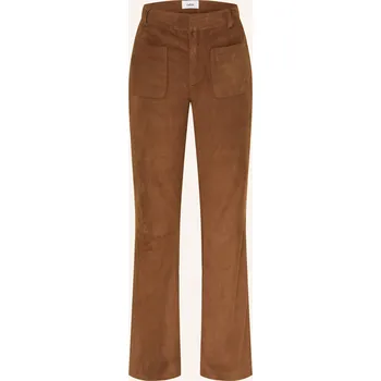 Dámské kalhoty Ba&Sh Dámské Kožené Kalhoty Mossi, hnědá, 40