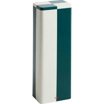 Úložný box HAY DESIGN Skladovací nádoba Tin Slim "Green and Off-white" HAY