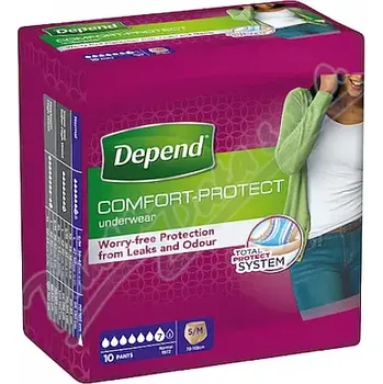 Inkontinenční vložka Depend Normal inkont.kalh.ženy vel.S/M 10ks