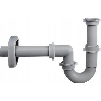 Sifon Trubkový sifon pro dřez 40 mm 1 1/2 palce šedý