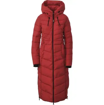Redspot dámský kabát zimní J59 červený (dlouhý dámský zimní kabát)