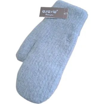 Rukavice Aura Via Rukavice Palčáky s Angorou Šedé