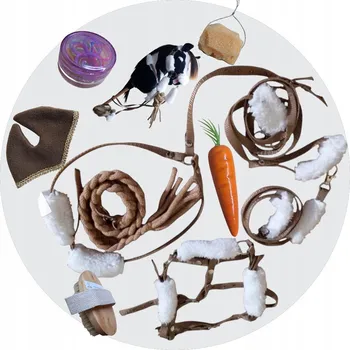 Hobby horsing Uzda pro koňské koně, otěže, vodítko , náprsník, oprať udidla (A4 nebo A3)