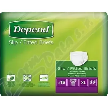 Inkontinenční vložka Depend Slip Super Plus inkont.kalhotky vel.XL 15ks