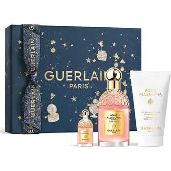 Parfém Guerlain Aqua Allegoria Forte Rosa Rossa Dárková sada EDP 75 ml, tělové mléko 75 ml a miniaturka EDP 7,5 ml