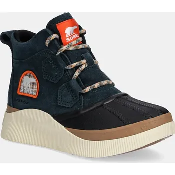 Dámské kozačky Nízké kozačky Sorel OUT N ABOUT IV CLASSIC WP dámské, zelená barva, na plochém podpatku, lehce zateplené, 2088161494 96X, EUR 36