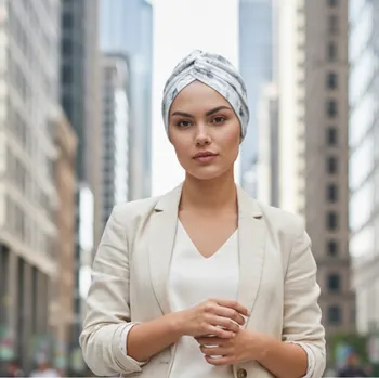 Ebbie Bavlněný turban-style - EUKALYPTUS Velikost: 57