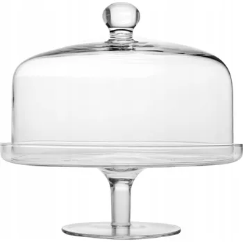 Skleněný Podnos s poklicí Krosno Glamour 31,5 cm