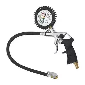 Kompresor Měřič tlaku pneumatik a páková vsuvka, nekalibrovaná 0-12bar RIEGLER