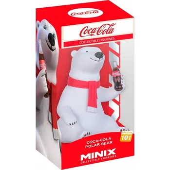 Figurka MINIX COCA-COLA FIGURKA LEDNÍ MEDVĚD - SKVĚLÝ DÁREK K MIKULÁŠI A VÁNOCŮM