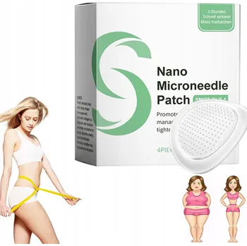 Náplast HUBNOUCÍ NÁPLASTI S PŘÍRODNÍMI SLOŽKAMI PRO SPALOVÁNÍ TUKŮ v Nano Microneedle - 4 ks